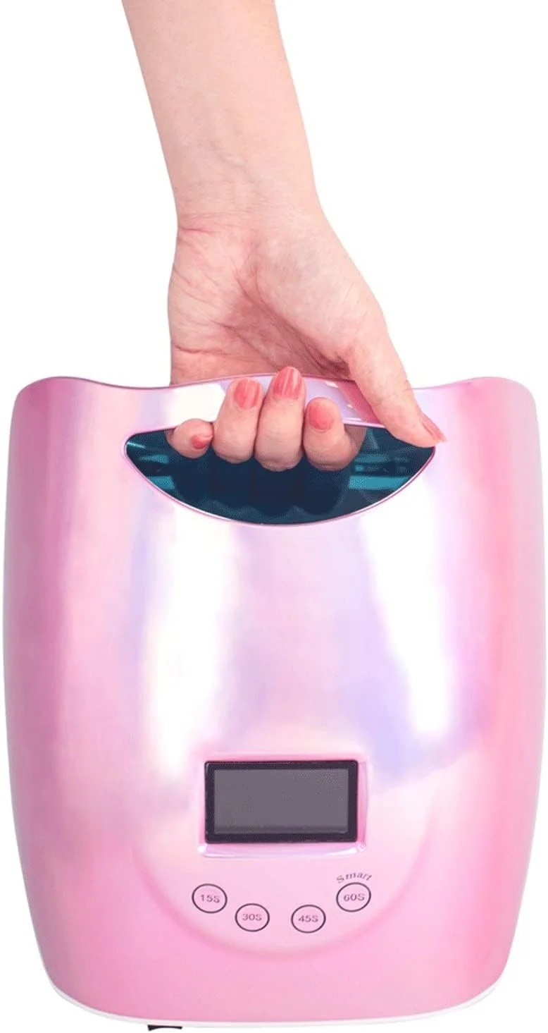 چراغ ژلی ویژکو 48 وات بی سیم LED برای هنر ناخن با قابلیت شارژ مجدد خشک کن لاک ناخن صورتی برای خشک کردن لاک ژل بی سیم