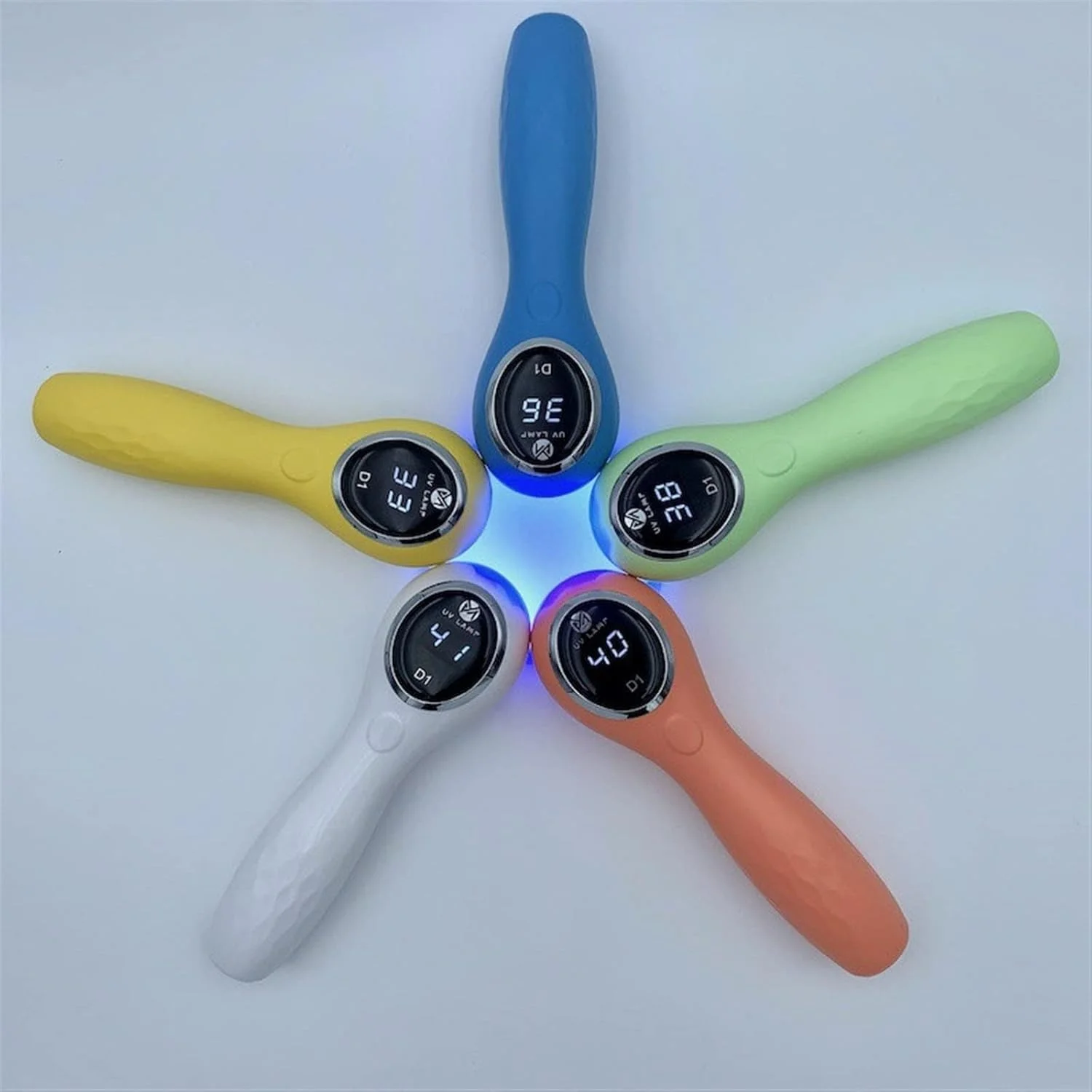 دستگاه خشک کن لاک ژل VIZCO، چراغ LED برای خشک کردن انواع لاک ژل با حسگر حرکتی، ابزار مانیکور و پدیکور، هدیه (رنگ: Hortel)