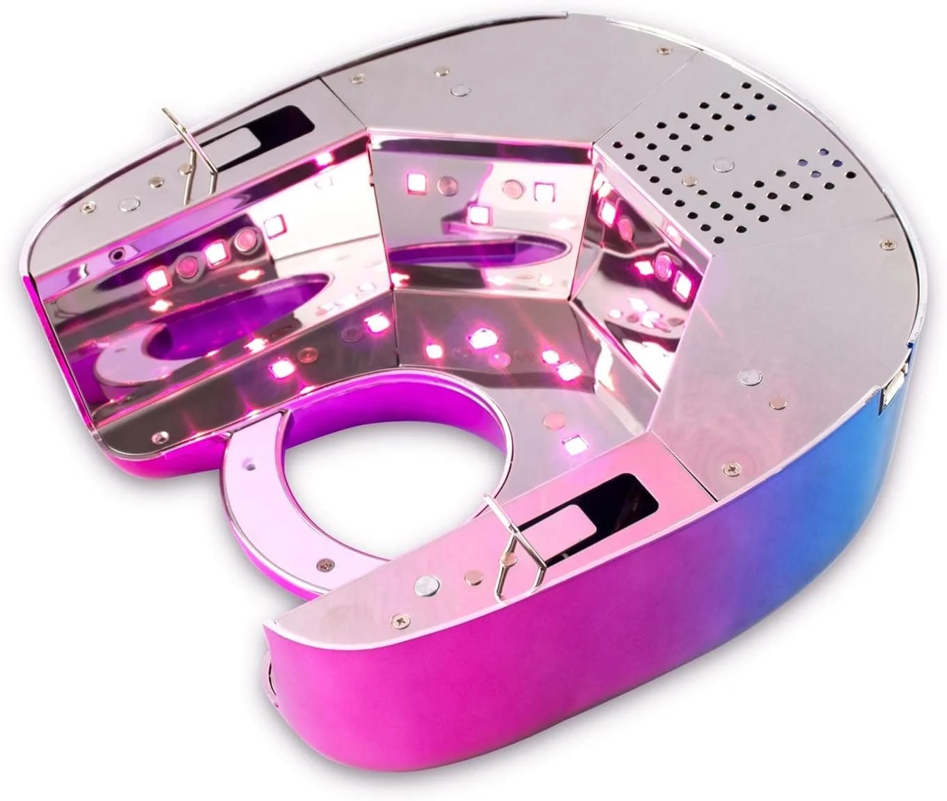 چراغ ال ای دی قابل حمل و شارژی ویزکو، چراغ ال ای دی ناخن بی سیم 48 وات با پورت USB برای خشک کردن ژل