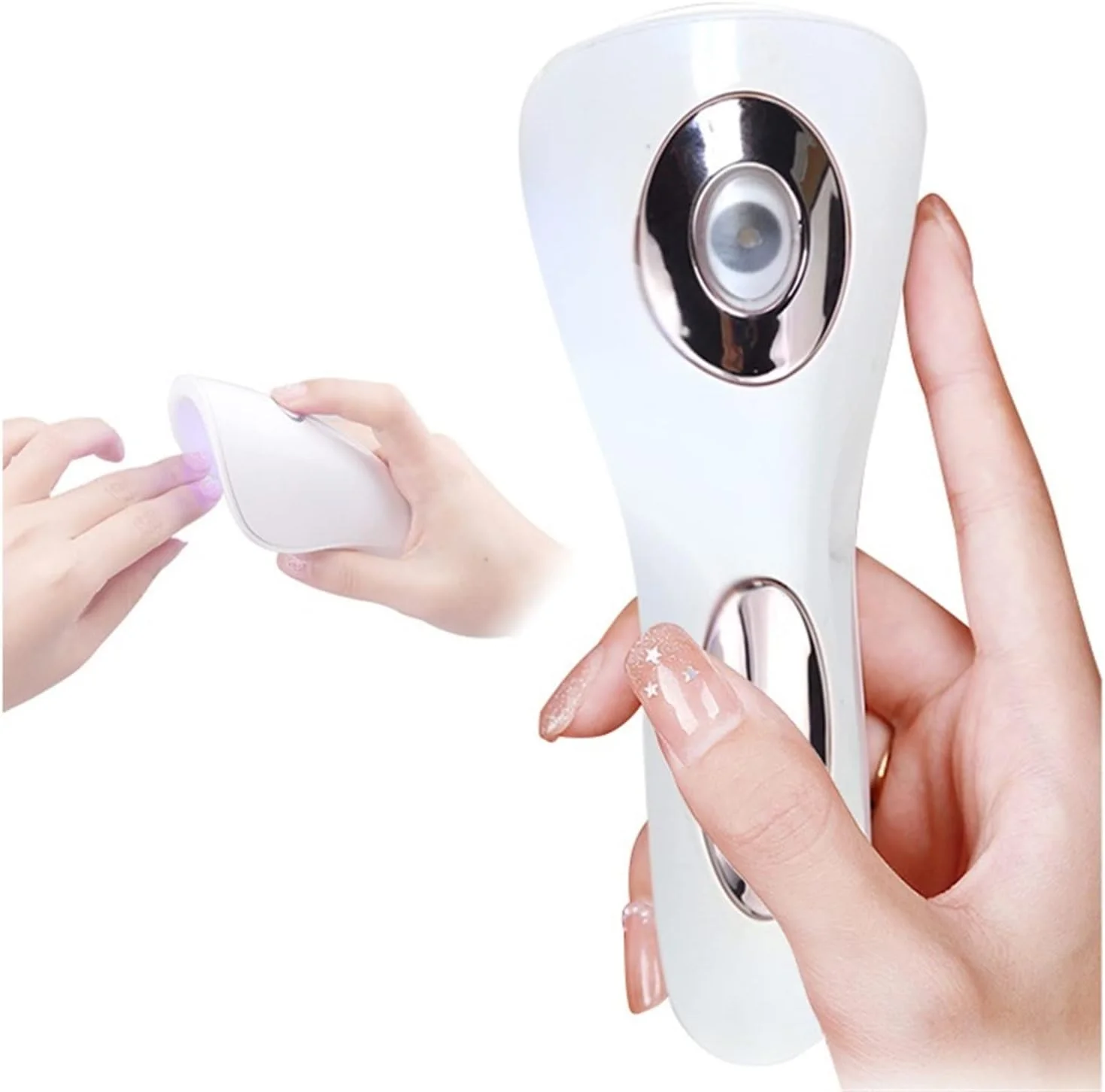 دستگاه خشک کن لاک ژلی ویژکو، دستگاه فتوتراپی قابل حمل برای مانیکور، حسگر قابل شارژ، کوچک، قابل حمل، تک انگشتی، خشک کن سریع، لامپ کیورینگ