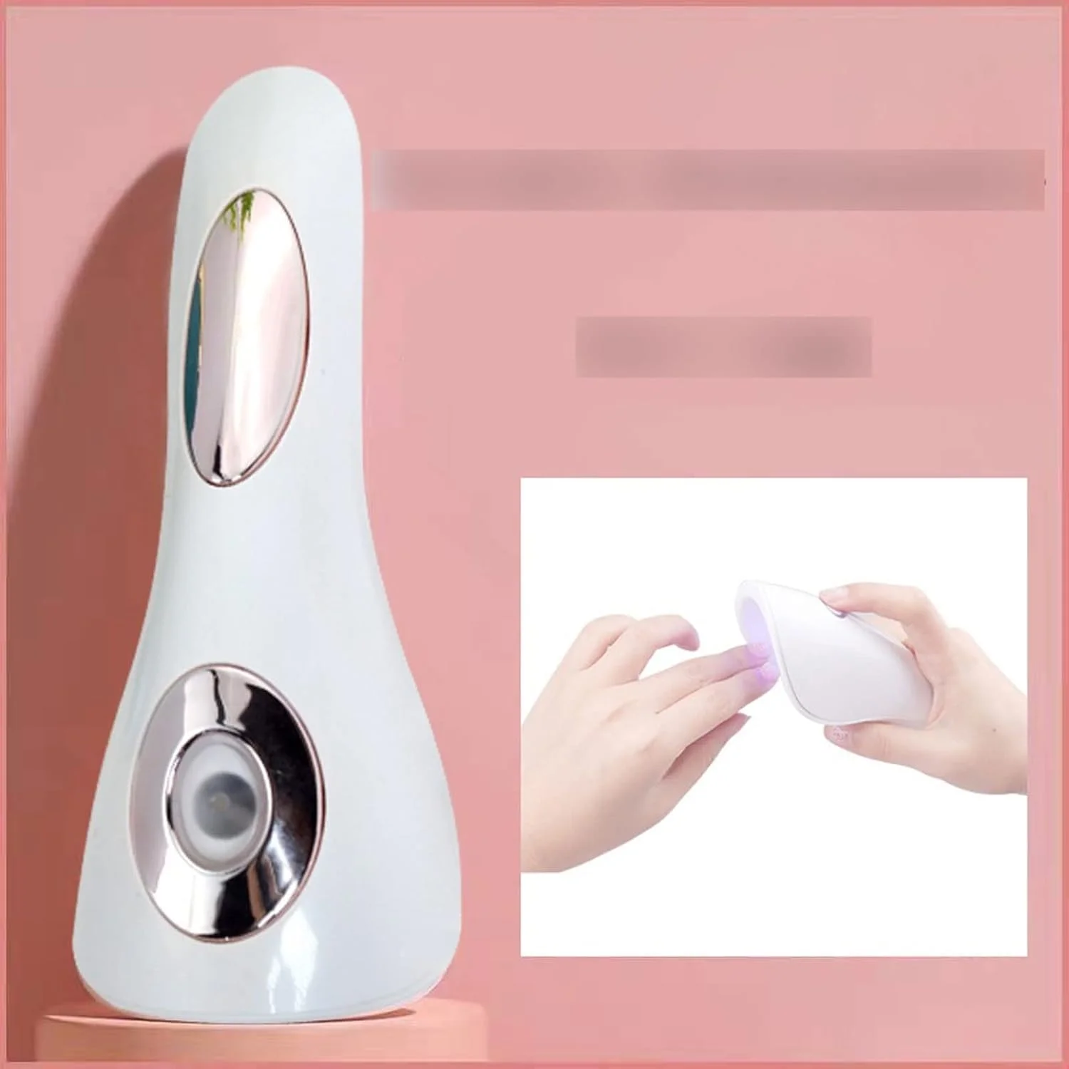 دستگاه خشک کن لاک ژلی ویژکو، دستگاه فتوتراپی قابل حمل برای مانیکور، حسگر قابل شارژ، کوچک، قابل حمل، تک انگشتی، خشک کن سریع، لامپ کیورینگ