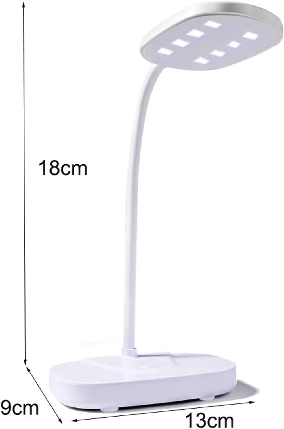 چراغ ال ای دی ویژکو مدل Gel Light با 8 ال ای دی، مناسب هنر ناخن، قابل حمل با یو اس بی، تاشو و خشک کننده سریع لاک ژل، تجهیزات مانیکور