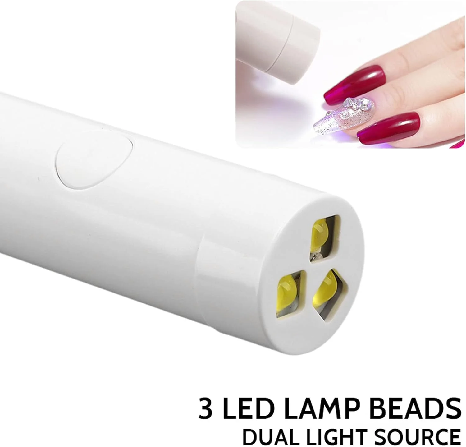 قلم لامپ LED ناخن TISTIK، قلم خشک کن ناخن قابل حمل کوچک UV برای ژل ناخن مناسب بانوان قلم لامپ LED ناخن TISTIK، قلم خشک کن ناخن قابل حمل کوچک UV برای ژل ناخن مناسب بانوان
