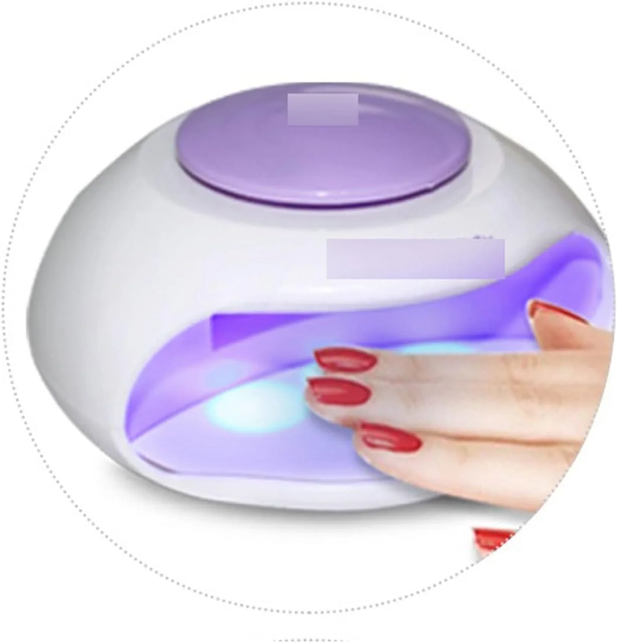 لامپ ژلی قابل حمل WANAM با فن و چراغ LED، سایز مینی، ایده آل برای لاک های معمولی