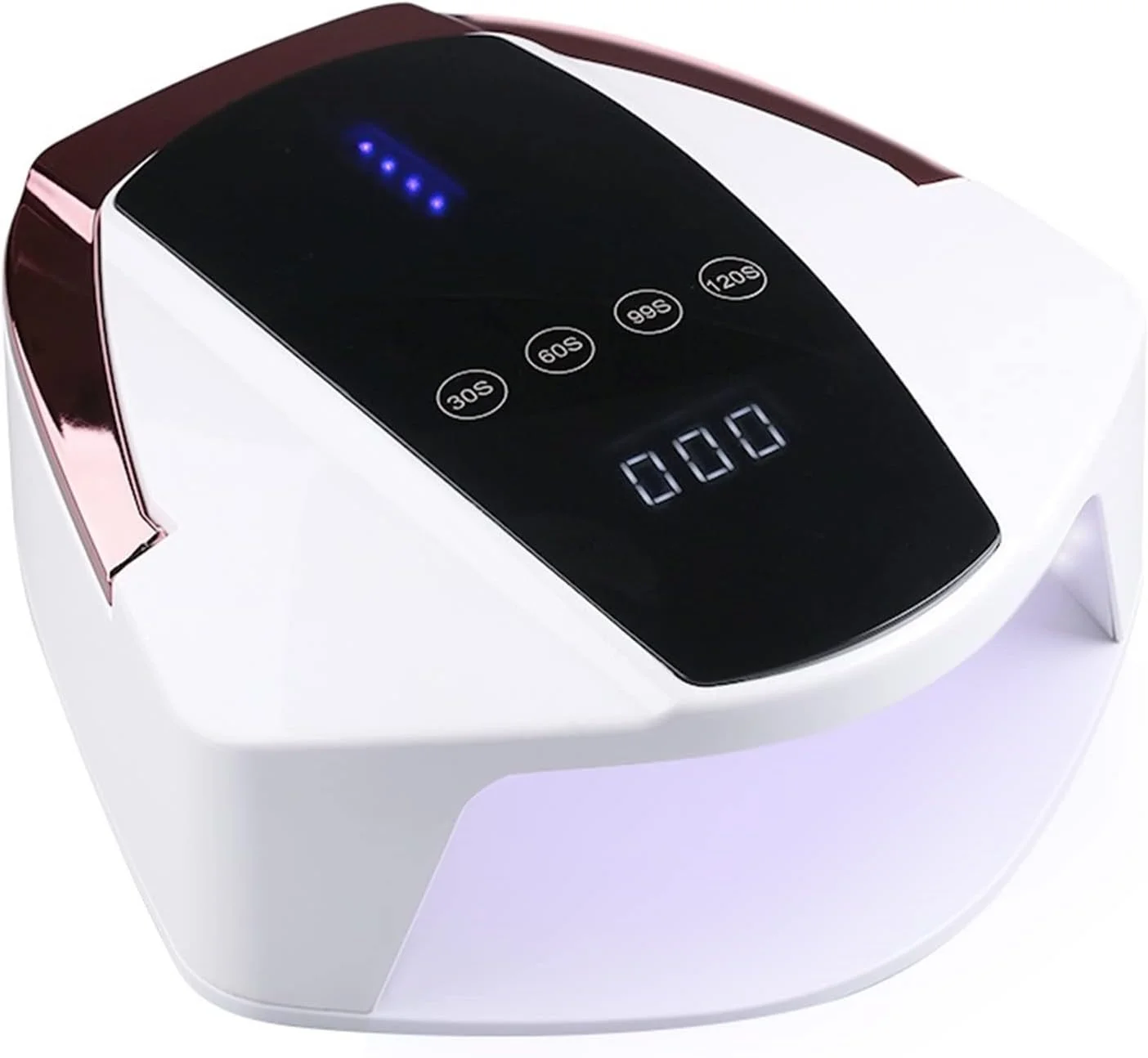 دستگاه خشک کن لاک ژل ناخن WANAM مدل 96 وات شارژی و بی سیم LED با تایمر LCD و سنسور