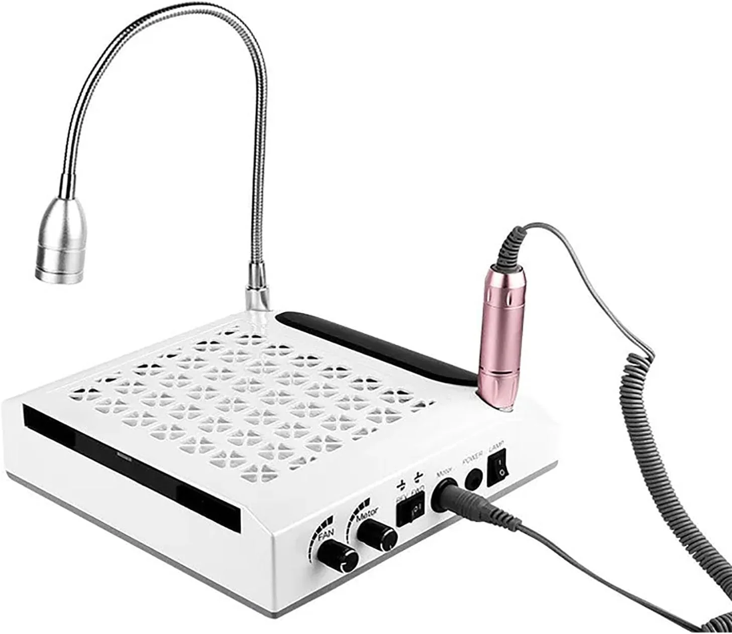 دستگاه جمع کننده گرد و غبار ناخن 4 در 1 اریکات، دستگاه دریل ناخن قابل حمل 30000 دور در دقیقه با نور LED، تنظیم سرعت چرخش و جهت چرخش، باد قوی 80 واتی و حذف سریع دریل ناخن، مناسب برای سالن زیبایی دستگاه جمع کننده گرد و غبار ناخن 4 در 1 اریکات، دستگاه دریل ناخن قابل حمل 30000 دور در دقیقه با نور LED، تنظیم سرعت چرخش و جهت چرخش، باد قوی 80 واتی و حذف سریع دریل ناخن، مناسب برای سالن زیبایی