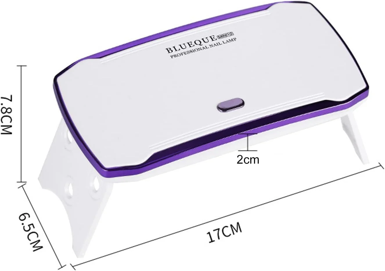 چراغ ناخن ۳۶ وات OUNA با رابط USB، خشک کننده سریع، پایه تاشو، چراغ فتوتراپی قابل حمل برای مانیکور
