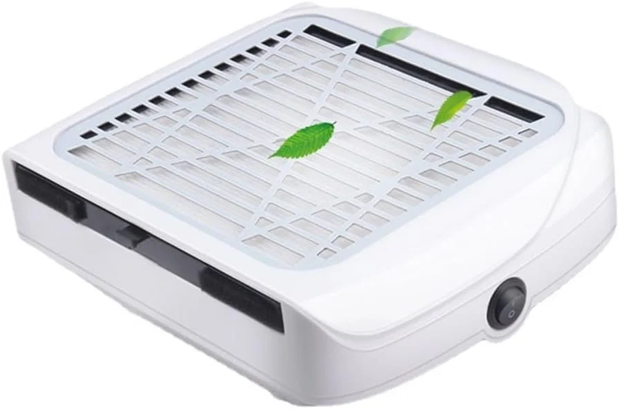 دستگاه جمع کننده گرد و غبار ناخن 80 وات، مکنده قوی گرد و غبار ناخن، ابزار خشک کننده ناخن، فن مکش ناخن برای از بین بردن ناخن های اکریلیک، سوئیچ تک دکمه ای، مناسب برای سالن ناخن