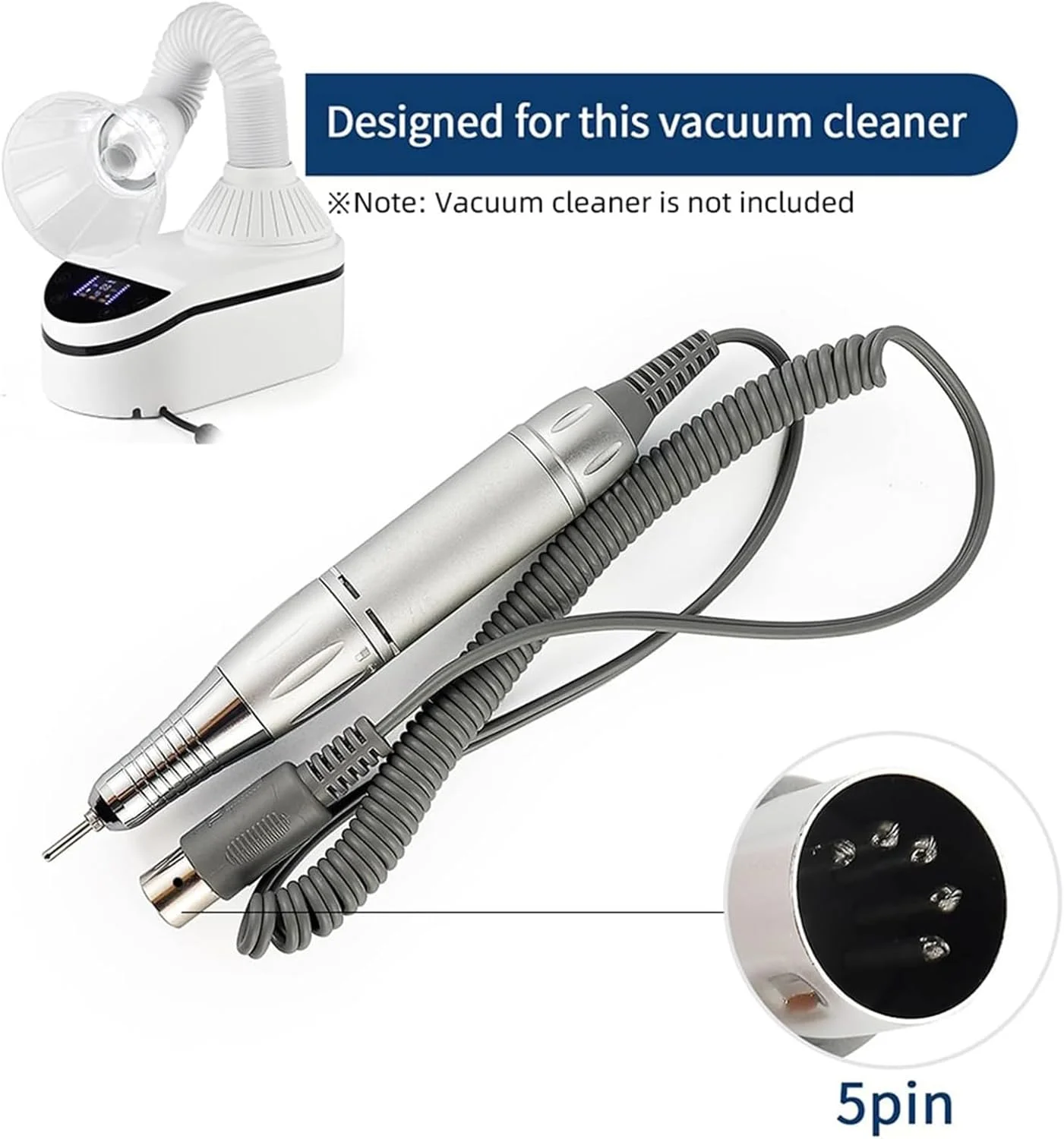 دستگاه جمع کننده گرد و غبار ناخن 2 در 1، دستگاه دریل برقی حرفه ای ناخن 35000 دور در دقیقه با دریل ناخن، فن مکنده گرد و غبار ناخن، با نور، برای ناخن های ژلی آکریلیک دستگاه جمع کننده گرد و غبار ناخن 2 در 1، دستگاه دریل برقی حرفه ای ناخن 35000 دور در دقیقه با دریل ناخن، فن مکنده گرد و غبار ناخن، با نور، برای ناخن های ژلی آکریلیک