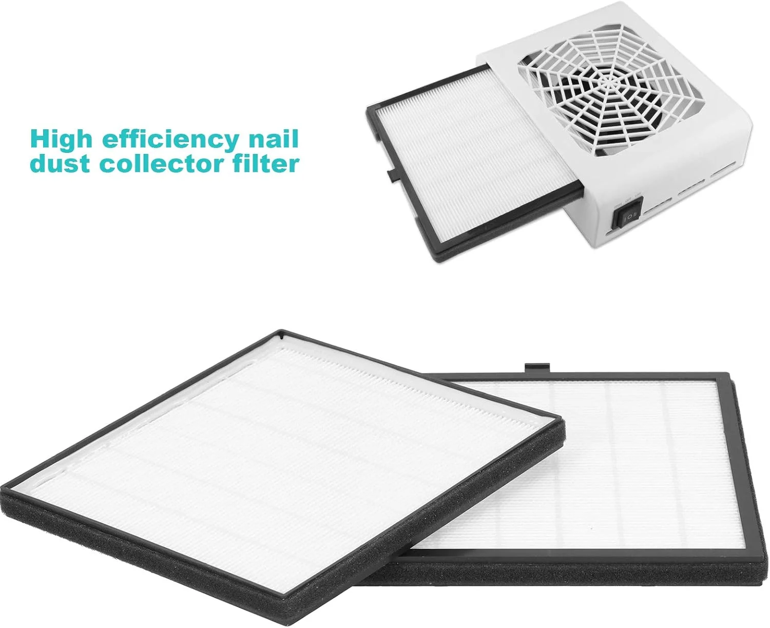 فیلتر جمع کننده گرد و غبار ناخن، فیلتر جایگزین دستگاه دریل ناخن جداشدنی برای سالن ناخن خانگی