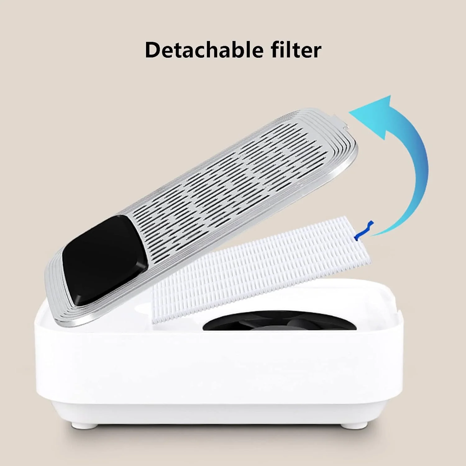 دستگاه جمع کننده گرد و غبار ناخن شارژی 80 واتی، مکنده ناخن، فن جمع کننده قدرتمند جاروبرقی ناخن، تجهیزات تمیز کننده سالن ناخن کاربردی، سفید