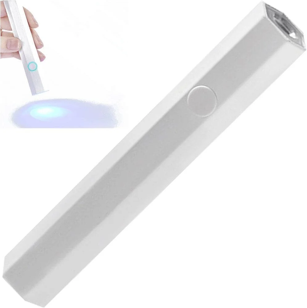 چراغ ناخن قابل حمل برای خشک کردن سریع لاک ژل، دستگاه خشک کن ناخن USB دستی، چراغ قوه مینی ناخن UV