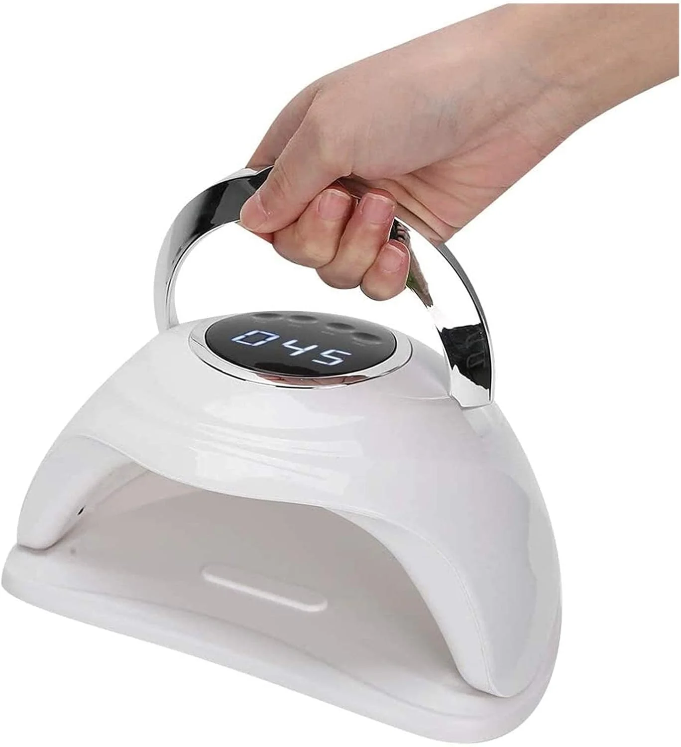 دستگاه خشک کن لاک ناخن LED BREAUX، دستگاه خشک کن لاک ژل ناخن، دستگاه قابل حمل 168 وات، ابزار مانیکور پدیکور با 4 تنظیم تایمر دستگاه خشک کن لاک ناخن LED BREAUX، دستگاه خشک کن لاک ژل ناخن، دستگاه قابل حمل 168 وات، ابزار مانیکور پدیکور با 4 تنظیم تایمر