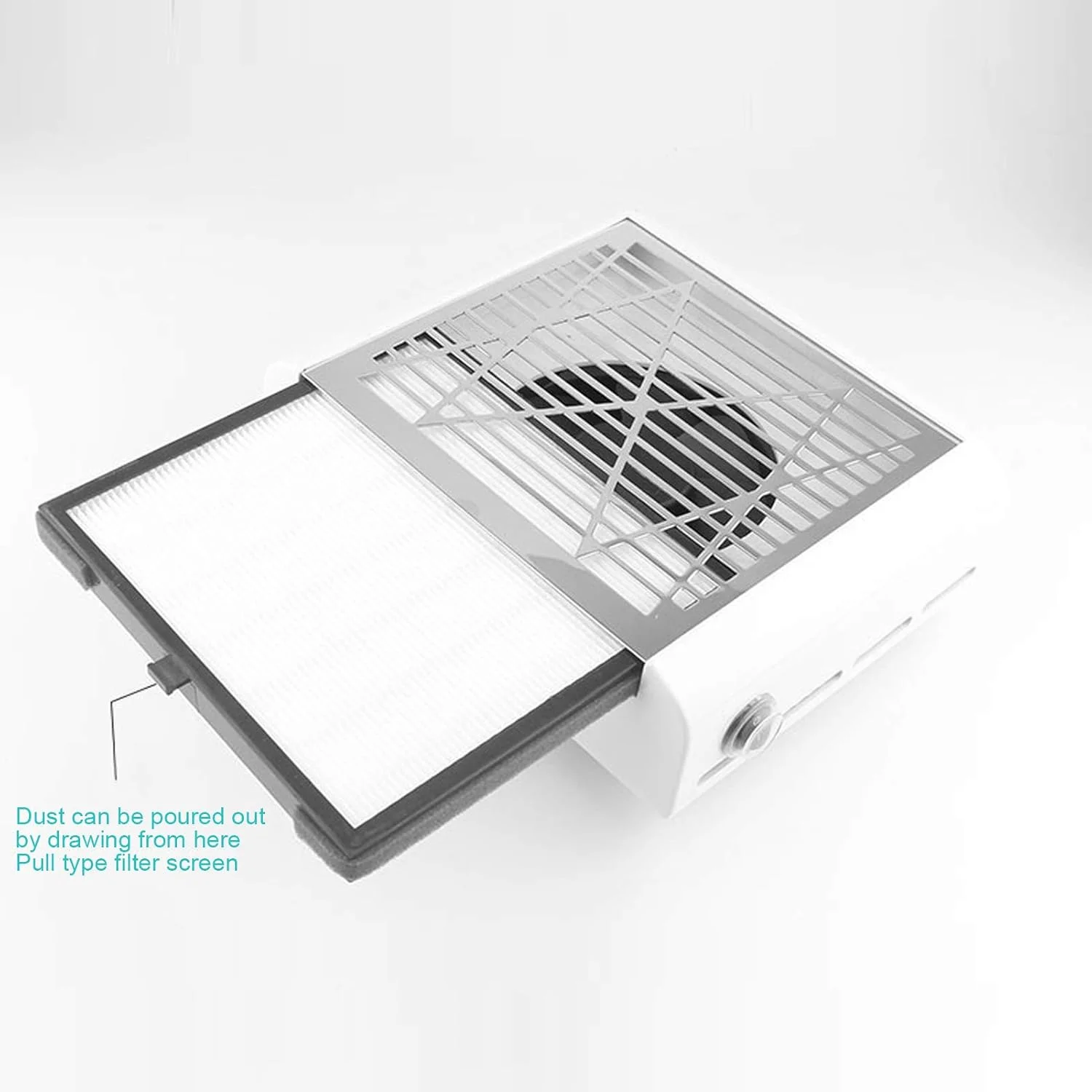 فیلتر جمع کننده گرد و غبار ناخن، فیلتر دستگاه گرد و غبار ناخن، فیلتر دستگاه مکنده گرد و غبار ناخن، فیلتر جداشدنی دستگاه دریل ناخن برای سالن ناخن خانگی، 2 عدد فیلتر قدرتمند جمع کننده گرد و غبار ناخن