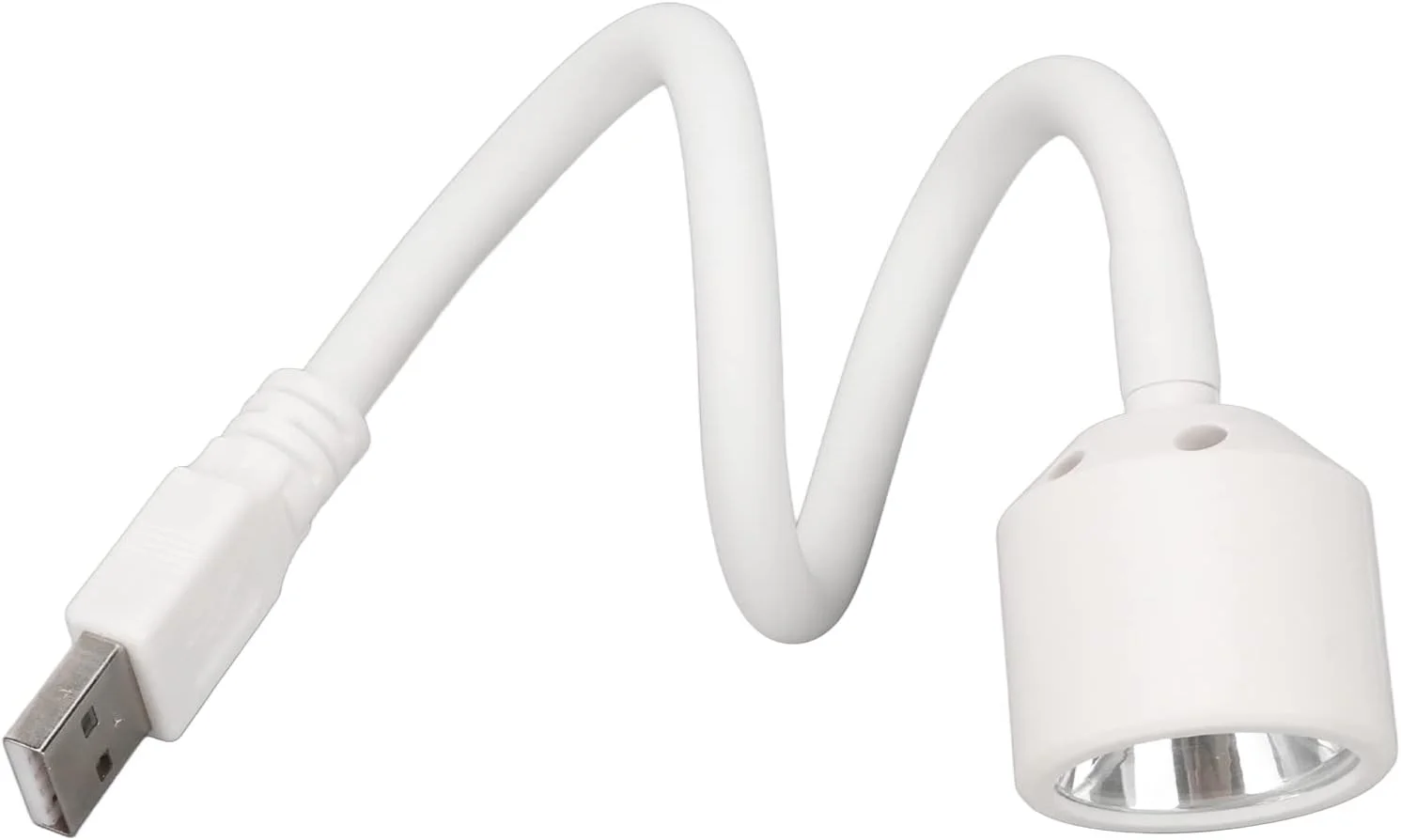 چراغ ژل ناخن، لامپ خشک کننده لاک ناخن 6 وات با گردن غازی انعطاف پذیر 360 درجه و اتصال USB