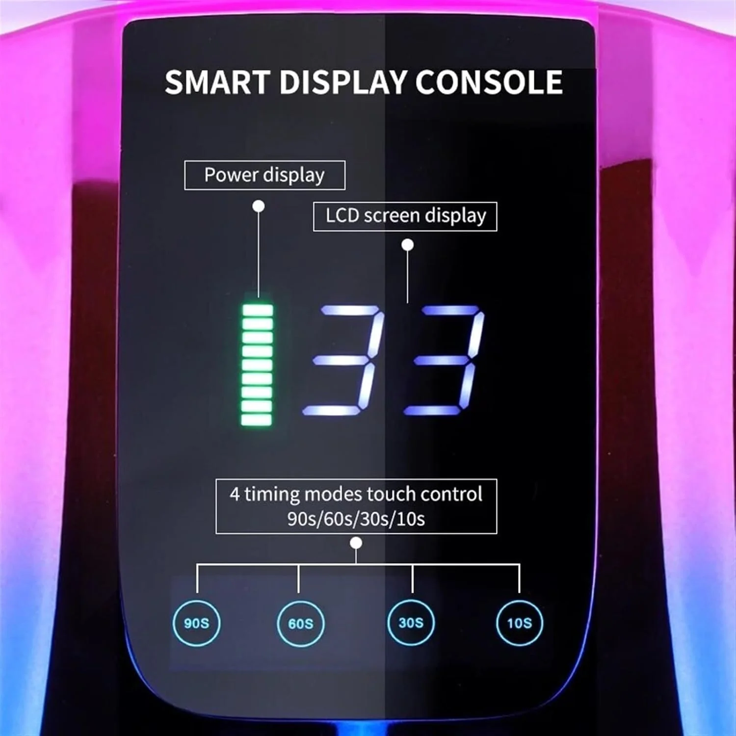 دستگاه خشک کن لاک ناخن UV شارژی 42LED، حرفه ای و بی سیم برای خشک کردن انواع لاک ژل (رنگ: A)، SQ0208