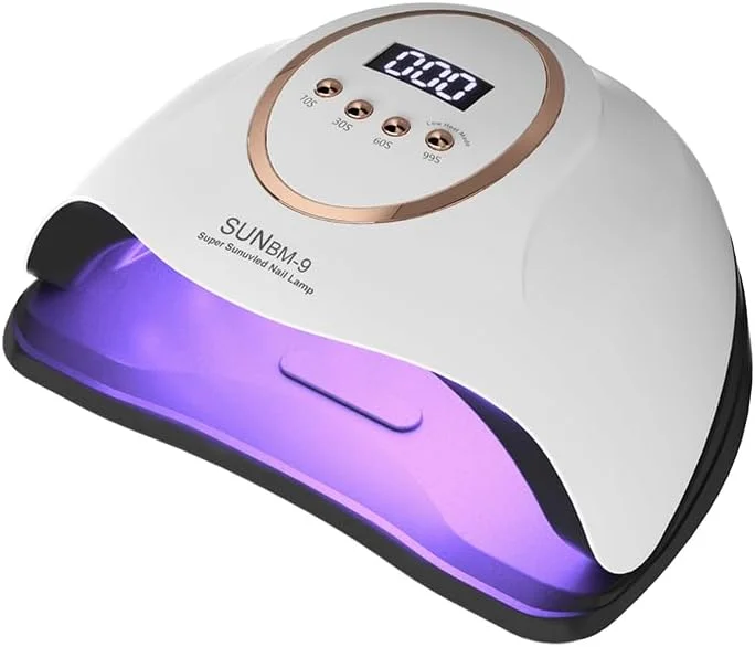 دستگاه خشک کن لاک ناخن UV با 66 لامپ LED، مناسب برای ژل لاک UV با صفحه نمایش LCD، مدل SQ0208 (رنگ: بنفش 66LED)