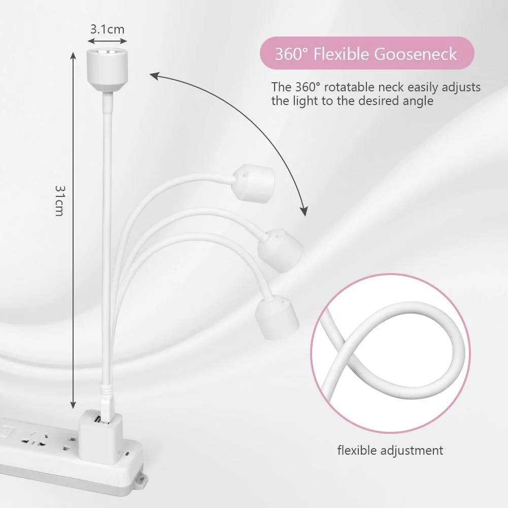 چراغ مینی UV ناخن LOPHE، چراغ های کوچک UV برای ناخن های ژلی، چراغ خشک کن چسب UV 3W، چراغ قوه LED قابل حمل USB کوچک قابل شارژ (سفید، 1 عدد)