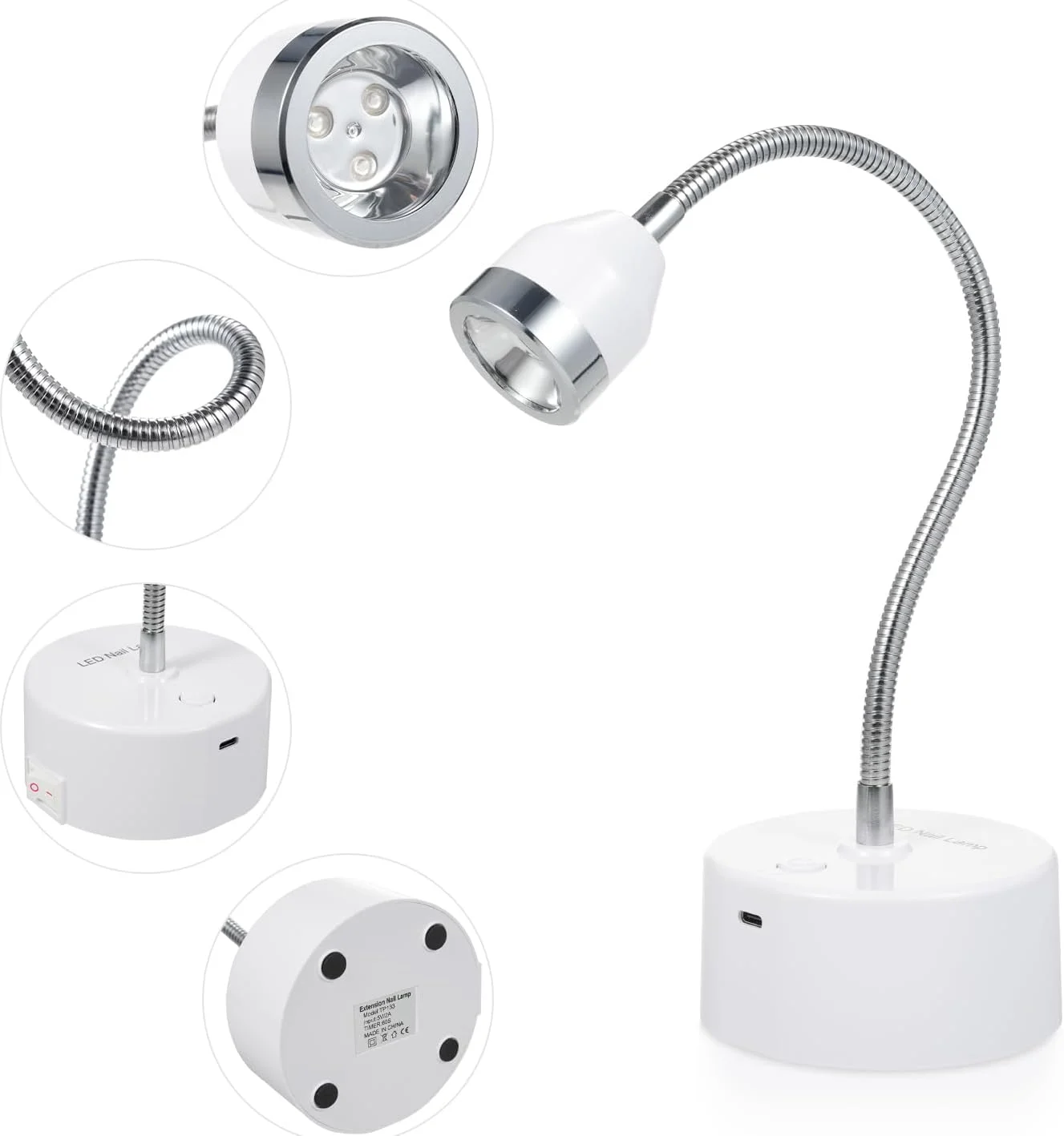 چراغ ناخن قابل حمل Pepisky، خشک کن لاک ژل، چراغ درمان LED با کنترل لمسی برای استفاده در سالن ناخن خانگی چراغ ناخن قابل حمل Pepisky، خشک کن لاک ژل، چراغ درمان LED با کنترل لمسی برای استفاده در سالن ناخن خانگی