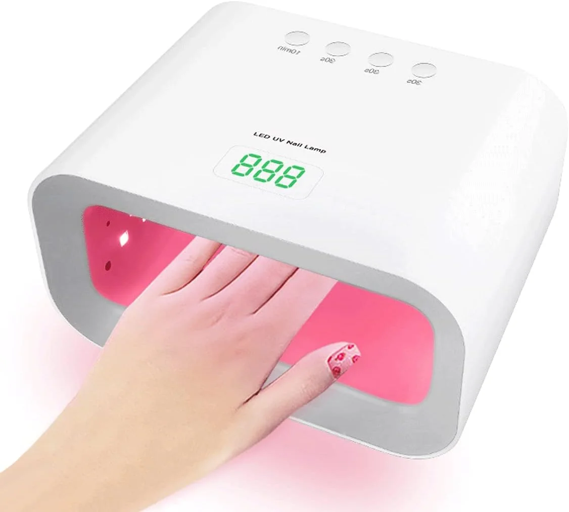 دستگاه خشک کن لاک ژل ناخن LED UV 90 وات، خشک کن سریع ناخن حرفه ای، چراغ های ژلی بی سیم قابل شارژ با 3 تایمر و حالت مراقبت از دست برای خانه و سالن دستگاه خشک کن لاک ژل ناخن LED UV 90 وات، خشک کن سریع ناخن حرفه ای، چراغ های ژلی بی سیم قابل شارژ با 3 تایمر و حالت مراقبت از دست برای خانه و سالن