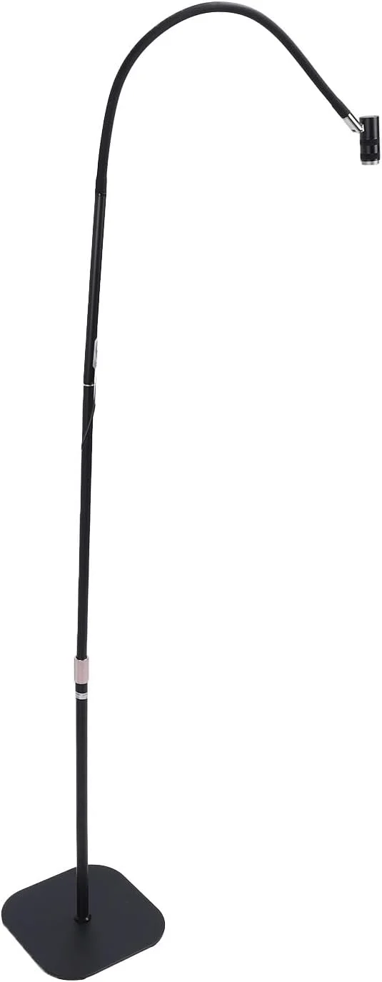 Jiawu UV Light, 6W UV Lamp for Gel Nails, Gooseneck Ultraviolet Curing Nail Lamp with Foot Pedal, Removable Head, LED Manicure Dryer Curing Light Floor for Salon