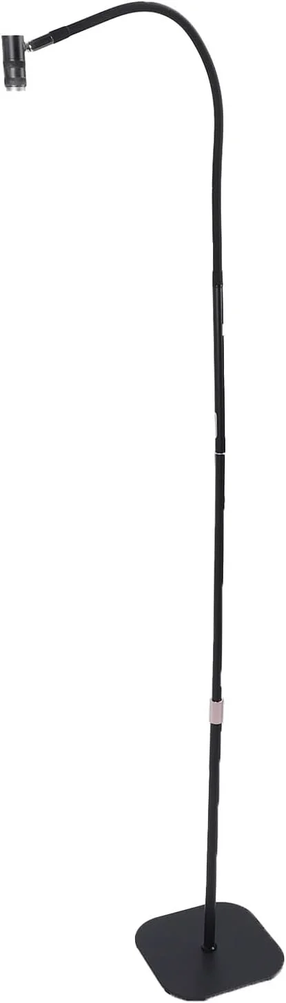 Jiawu UV Light, 6W UV Lamp for Gel Nails, Gooseneck Ultraviolet Curing Nail Lamp with Foot Pedal, Removable Head, LED Manicure Dryer Curing Light Floor for Salon