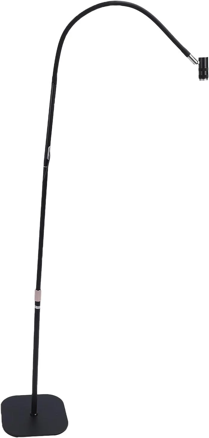 Jiawu UV Light, 6W UV Lamp for Gel Nails, Gooseneck Ultraviolet Curing Nail Lamp with Foot Pedal, Removable Head, LED Manicure Dryer Curing Light Floor for Salon