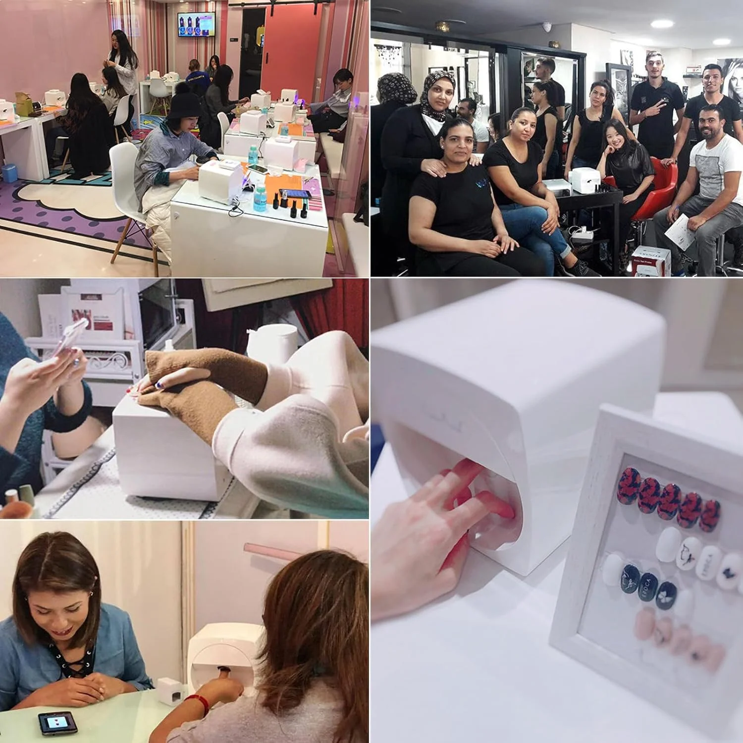 دستگاه چاپ ناخن چند منظوره قابل حمل، چاپگر دیجیتال موبایل طراحی ناخن، کنترل تلفن سیگنال وای فای بی سیم برای طراحی سالن هنر ناخن، مشکی