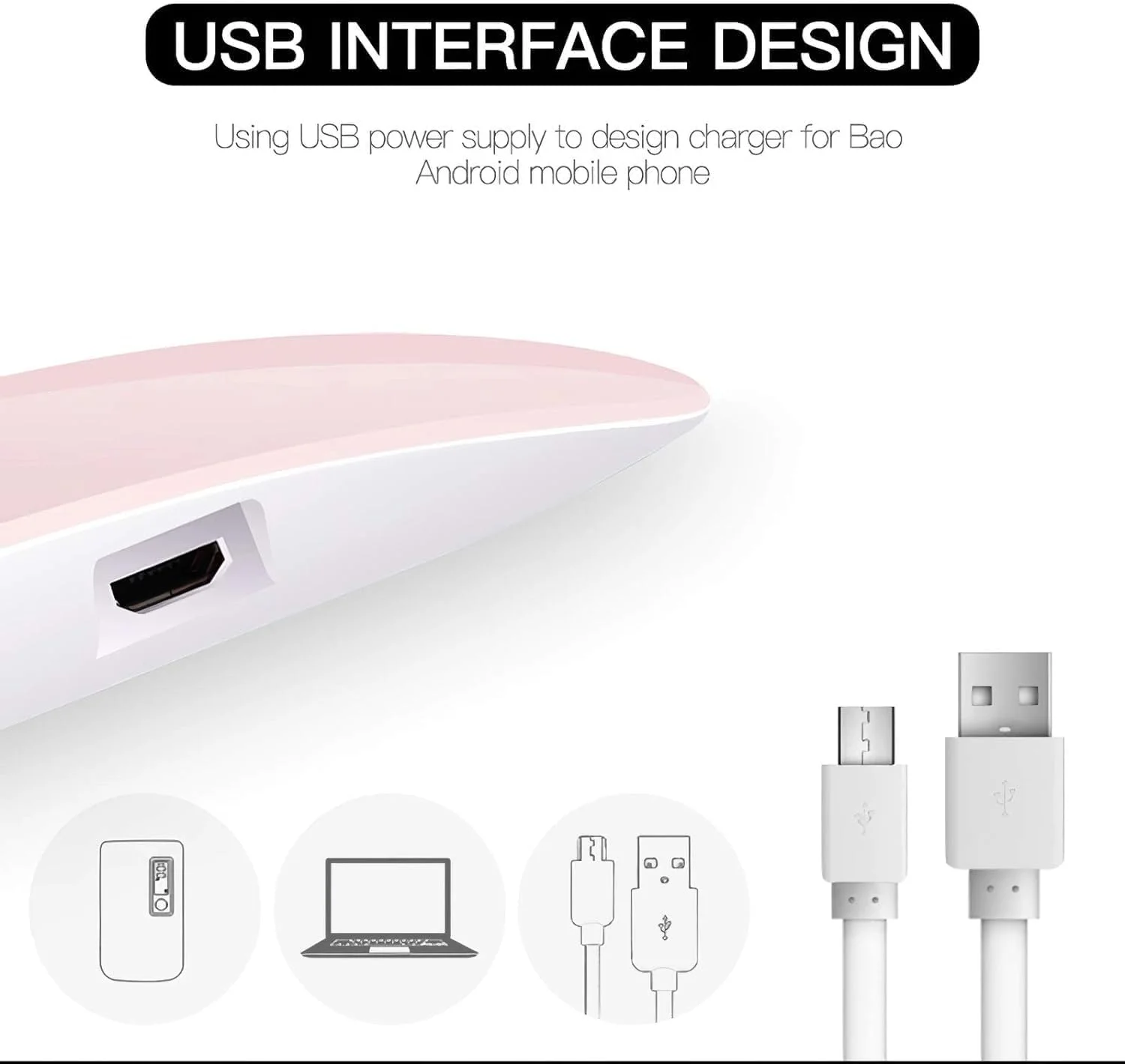 دستگاه خشک کن لاک ناخن یو وی با پورت USB، سایز کوچک و طراحی موس، مناسب برای انواع لاک ژل، مانیکور و پدیکور، دارای دو زمانبندی 6 وات LED، 45 و 60 ثانیه دستگاه خشک کن لاک ناخن یو وی با پورت USB، سایز کوچک و طراحی موس، مناسب برای انواع لاک ژل، مانیکور و پدیکور، دارای دو زمانبندی 6 وات LED، 45 و 60 ثانیه