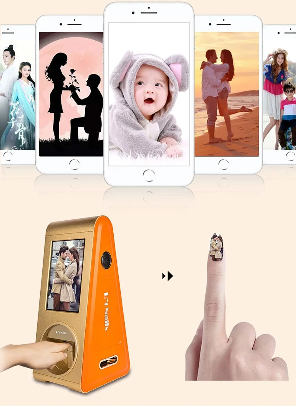 دستگاه هوشمند اتوماتیک طراحی ناخن سه بعدی