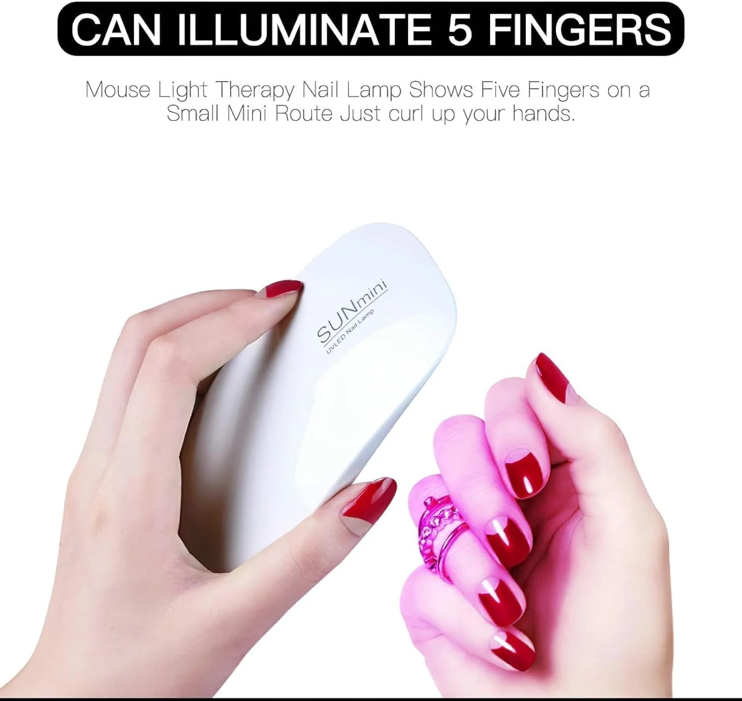 دستگاه خشک کن لاک ناخن یو وی با پورت USB، سایز کوچک و طراحی موس، مناسب برای انواع لاک ژل، مانیکور و پدیکور، دارای دو زمانبندی 6 وات LED، 45 و 60 ثانیه دستگاه خشک کن لاک ناخن یو وی با پورت USB، سایز کوچک و طراحی موس، مناسب برای انواع لاک ژل، مانیکور و پدیکور، دارای دو زمانبندی 6 وات LED، 45 و 60 ثانیه