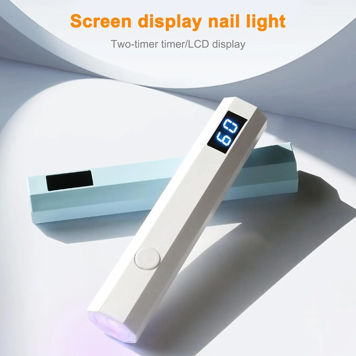 لامپ ناخن دستی ال سی دی Irovami، لامپ کوچک قابل حمل برای پخت ناخن با نور درمانی