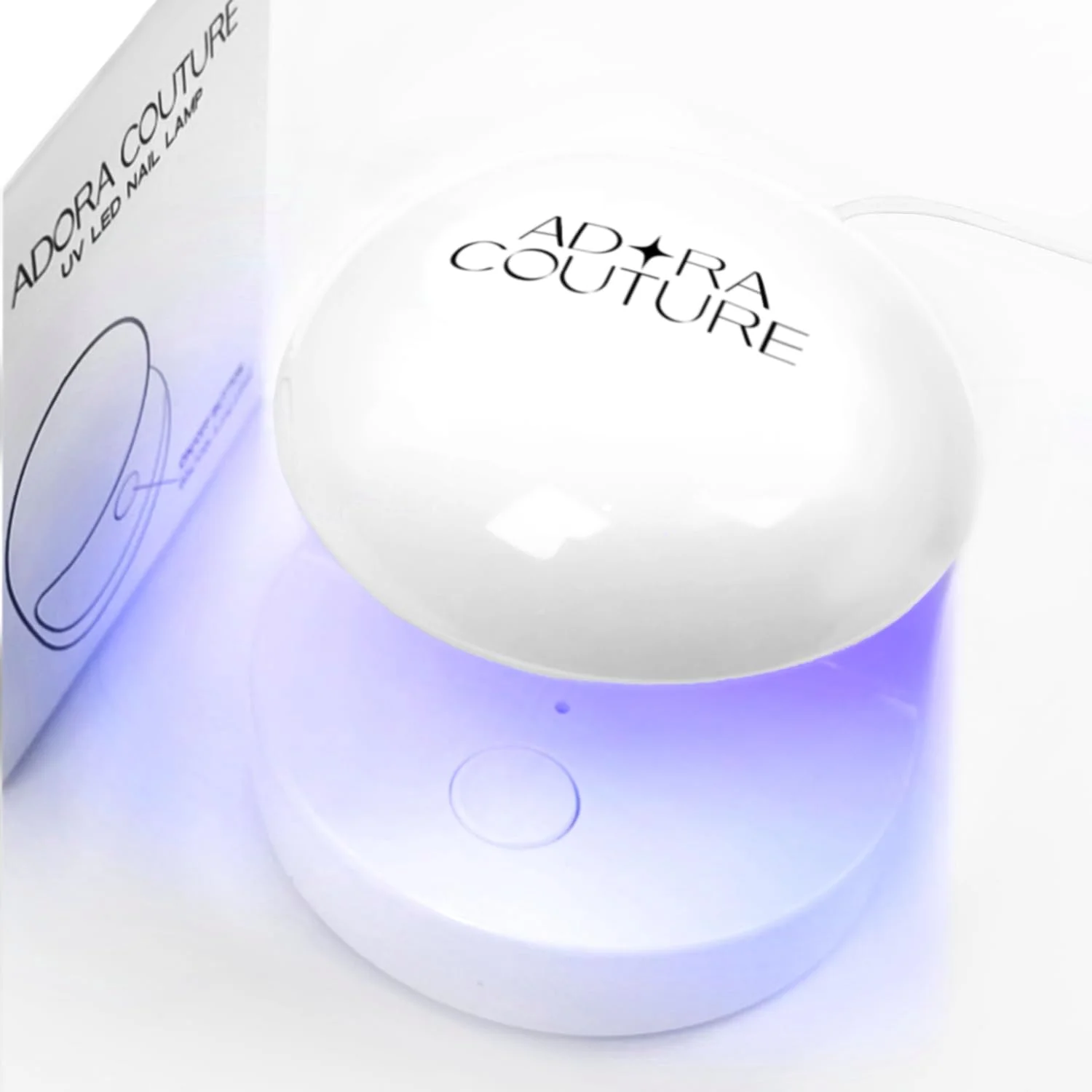 چراغ UV ناخن | چراغ ژلی 18 واتی | 5 لامپ LED قابل حمل USB UV برای ناخن های ژلی | چراغ خشک کن نوارهای ناخن ژلی نیمه پخته (سفید)