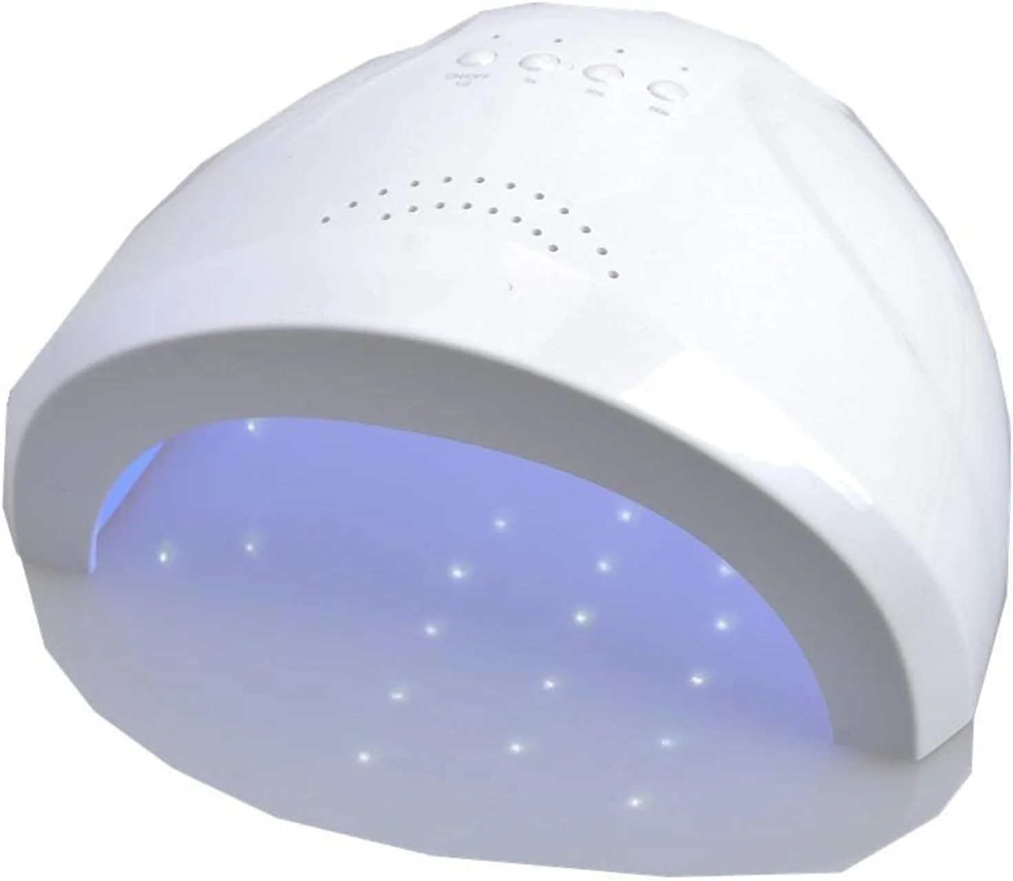دستگاه خشک کن لاک ناخن UV LED با نور سفید 24 وات/48 وات، مناسب برای آرایش و زیبایی، خشک کننده لاک ناخن، ابزار طراحی ناخن برای ناخن های دست و پا (سفید)
