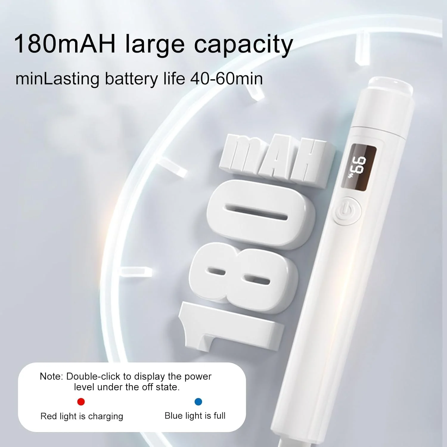 چراغ دستی مانیکور Joleritc، چراغ خشک کننده سریع قابل حمل، چراغ درمانی پخت، صفحه نمایش LED، زمان بندی دو سرعته 45s/60s