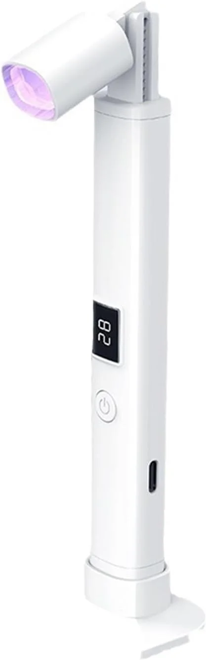 پایه چراغ طراحی ناخن Fawoonu، قابل استفاده به عنوان نگهدارنده تلفن همراه، باتری 180 میلی آمپر ساعت، زمانبندی 45/60 ثانیه، نمایشگر LED، سر قابل جمع شدن و تاشو پایه چراغ طراحی ناخن Fawoonu، قابل استفاده به عنوان نگهدارنده تلفن همراه، باتری 180 میلی آمپر ساعت، زمانبندی 45/60 ثانیه، نمایشگر LED، سر قابل جمع شدن و تاشو