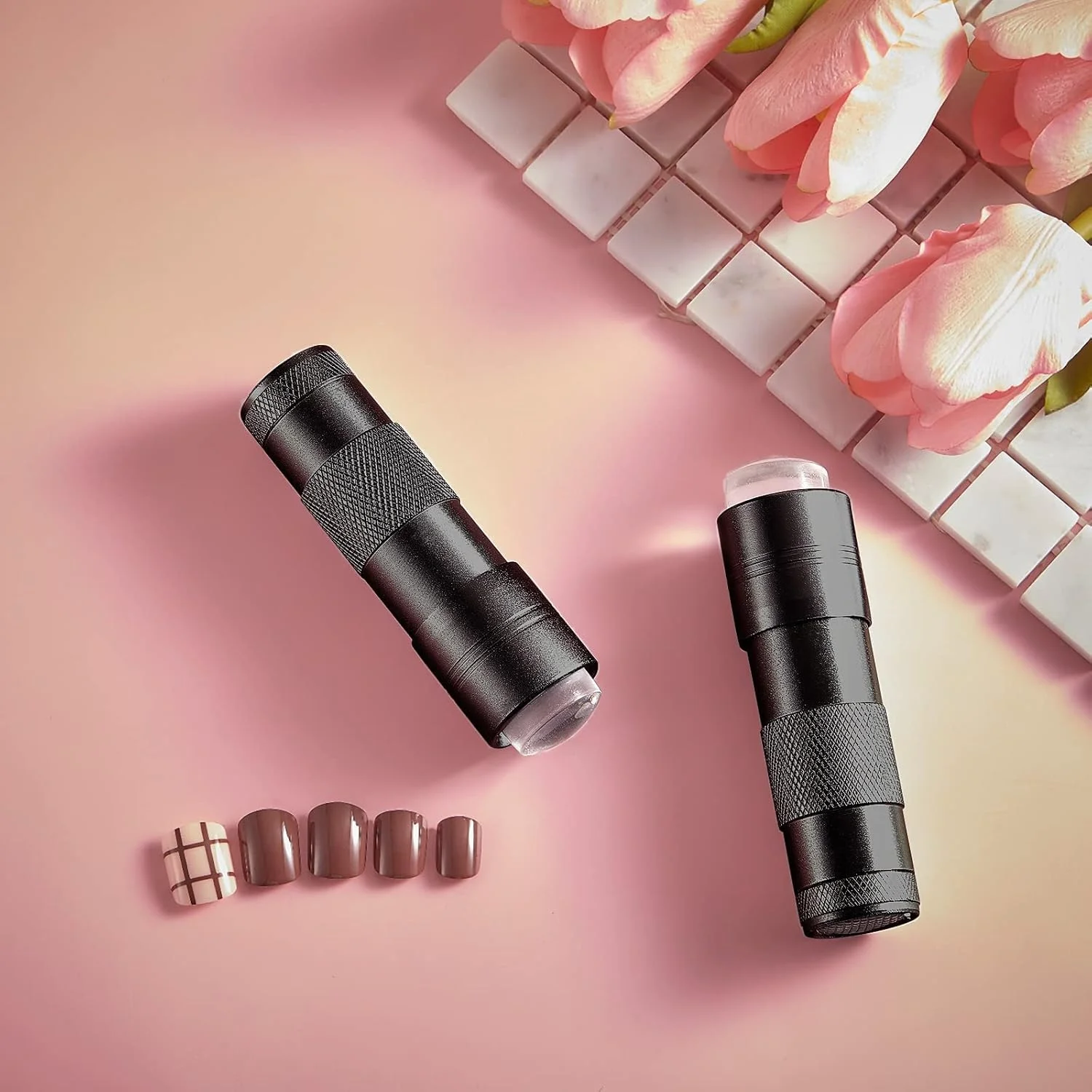 دستگاه خشک کن لاک ناخن UV KASTWAVE برای خشک کردن لاک ژل با چراغ قوه مینی UV LED سیلیکونی ژله ای شفاف ابزار طراحی ناخن چراغ ناخن دستی کیت طراحی ناخن فرانسوی (مشکی) 2 عدد دستگاه خشک کن لاک ناخن UV KASTWAVE برای خشک کردن لاک ژل با چراغ قوه مینی UV LED سیلیکونی ژله ای شفاف ابزار طراحی ناخن چراغ ناخن دستی کیت طراحی ناخن فرانسوی (مشکی) 2 عدد