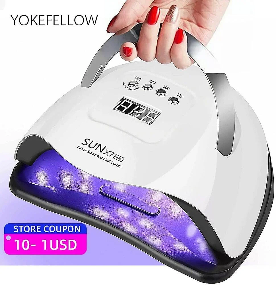 دستگاه خشک کن لاک ناخن ال ای دی UV مدل HELEMIY 360w با 57 لامپ ال ای دی، 4 تایمر، حسگر حرکتی، عملکرد حافظه و قابلیت جدا شدن مناسب برای انواع لاک ژل، مناسب منزل و سالن، 66 ال ای دی 300 وات