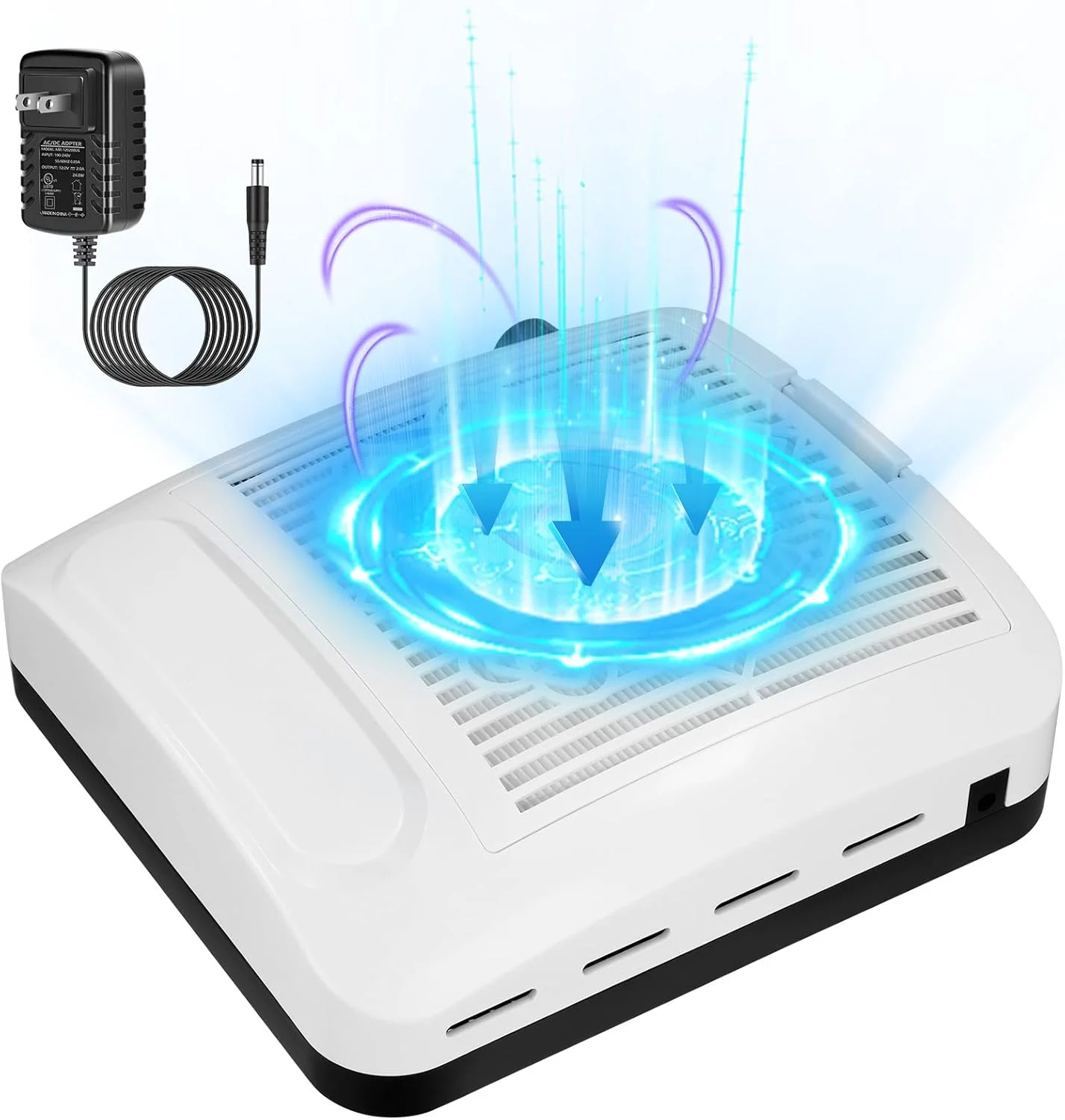 دستگاه مکنده برقی ناخن حرفه ای 100 وات با فیلتر، مکش قابل تنظیم گرد و غبار برای ناخن، جمع کننده گرد و غبار رومیزی ناخن، میز ناخن با مکش برای طراحی ناخن، مانیکور و پدیکور دستگاه مکنده برقی ناخن حرفه ای 100 وات با فیلتر، مکش قابل تنظیم گرد و غبار برای ناخن، جمع کننده گرد و غبار رومیزی ناخن، میز ناخن با مکش برای طراحی ناخن، مانیکور و پدیکور