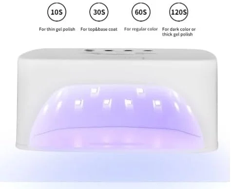 دستگاه خشک کن حرفه ای ناخن، لامپ یو وی برای خشک کردن انواع ژل، تشخیص حرکت، مانیکور و پدیکور، 268 وات