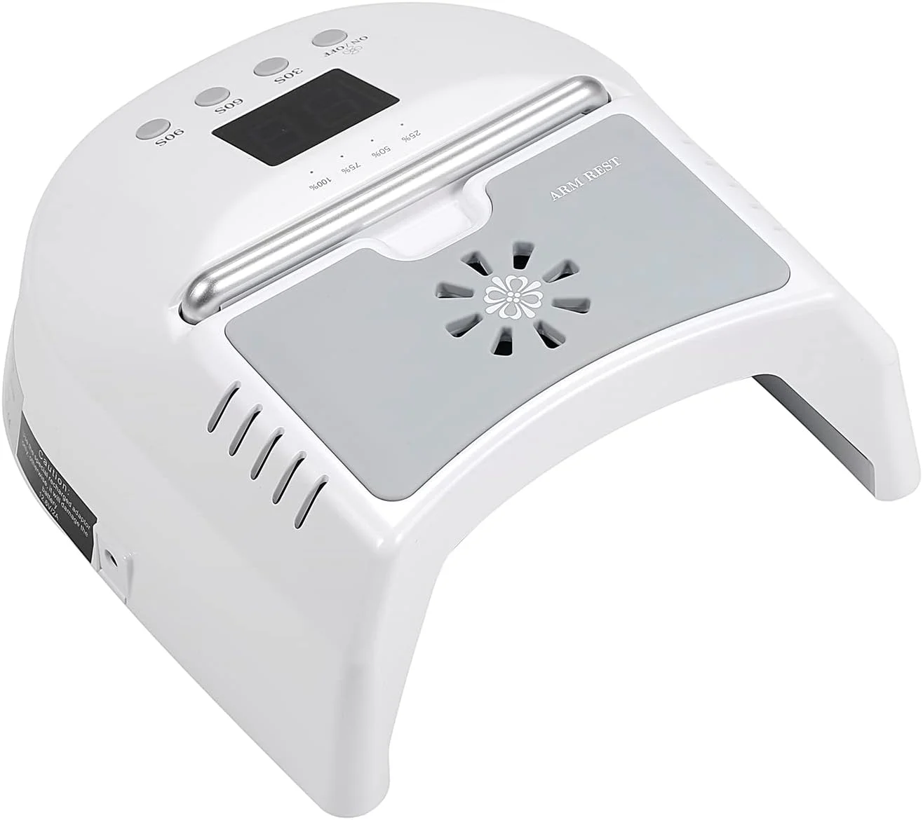 لامپ ناخن ال ای دی یو وی بی سیم 72 وات Labymos با فن، خشک کن ناخن برای مانیکور، 3 تایمر، لامپ خشک کننده هوشمند لاک ناخن، ابزار طراحی ناخن