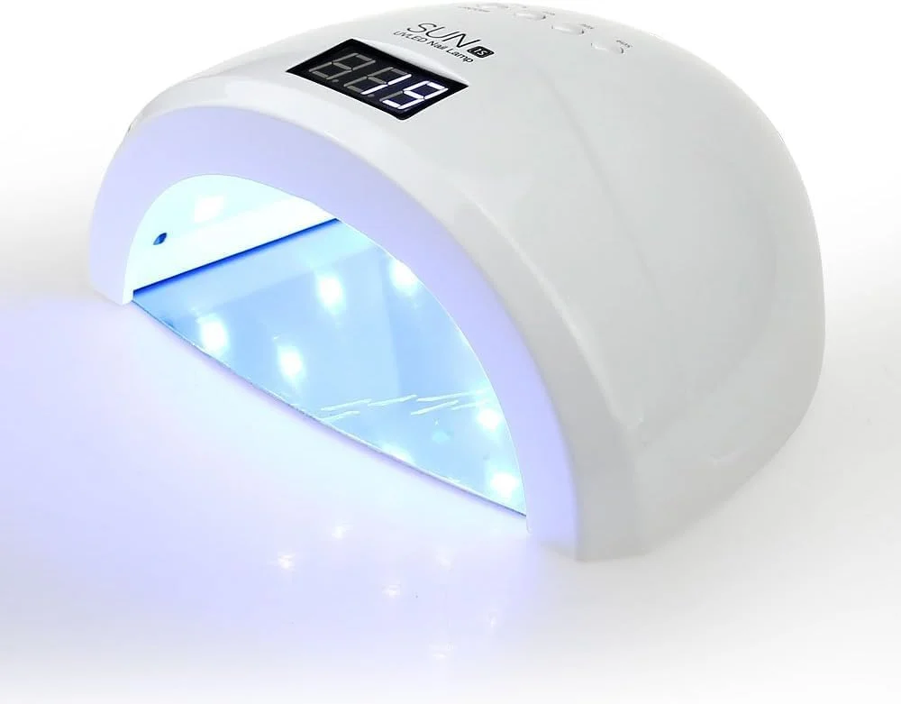 دستگاه خشک کن لاک ناخن سان 1S 48 وات، حرفه ای، LED، مناسب برای ژل UV و LED، دارای سنسور مادون قرمز