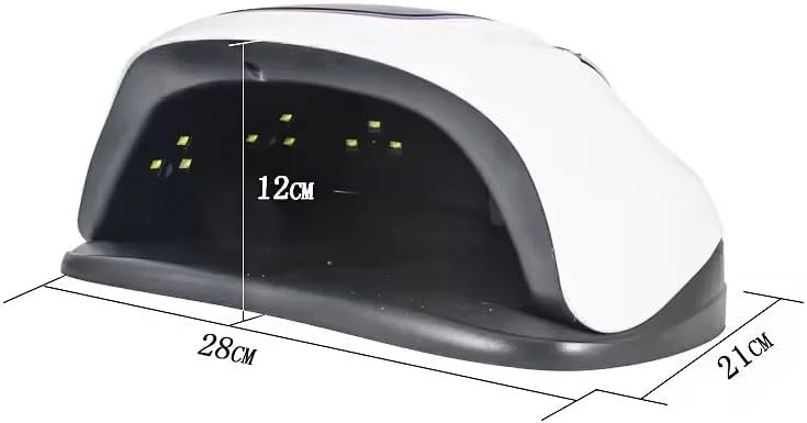 دستگاه خشک کن لاک ژل ناخن UV LED برونسون 108 وات، دستگاه خشک کن سریع لاک ژل حرفه ای با کیفیت سالن، دارای 4 تایمر و صفحه نمایش لمسی LCD بزرگ برای ناخن های دست و پا
