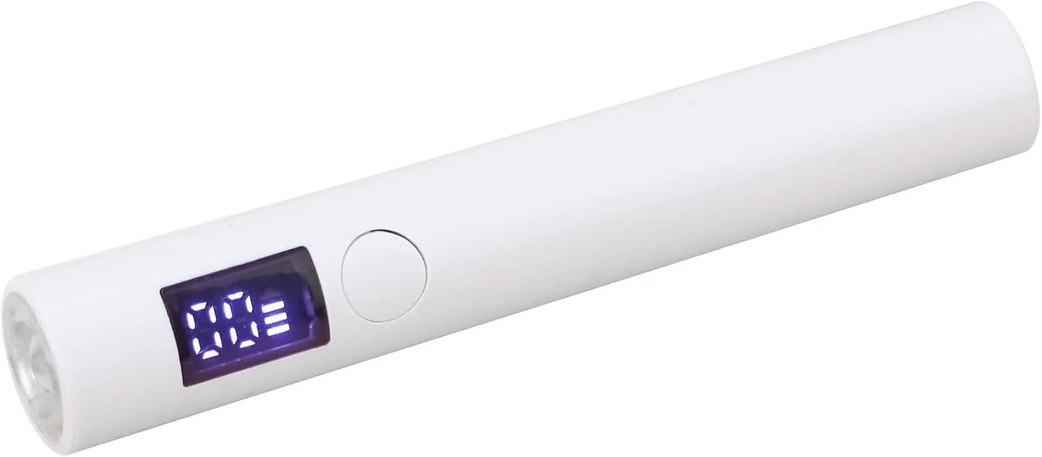 چراغ UV برای ناخن های ژلی، چراغ UV کوچک قابل شارژ، خشک کن سریع LED کوچک برای ناخن های ژلی، 20/60 ثانیه، برای خشک کردن چسب ناخن و تیپ ناخن