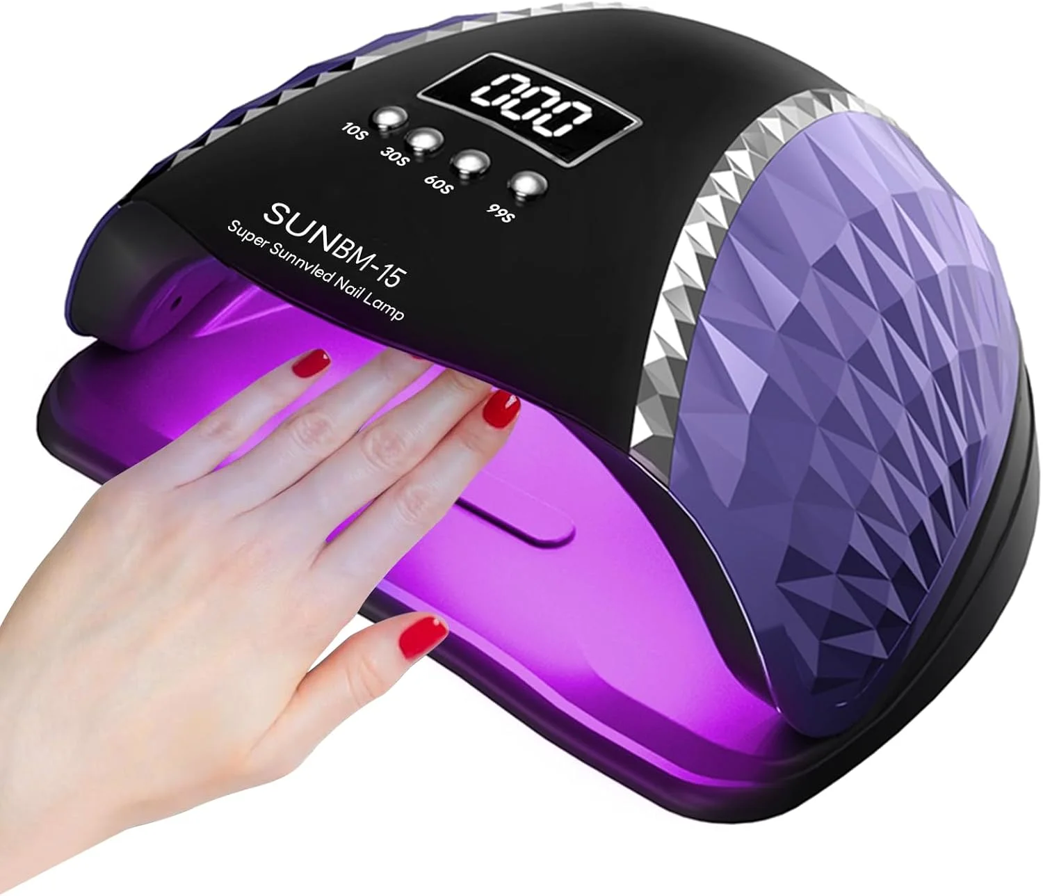 چراغ LED UV برای ناخن، 280 وات، خشک کن لاک ژل، چراغ ناخن حرفه ای، نور UV برای ناخن با 66 لامپ LED، سنسور خودکار، 4 تنظیم تایمر [کلاس انرژی A+++]