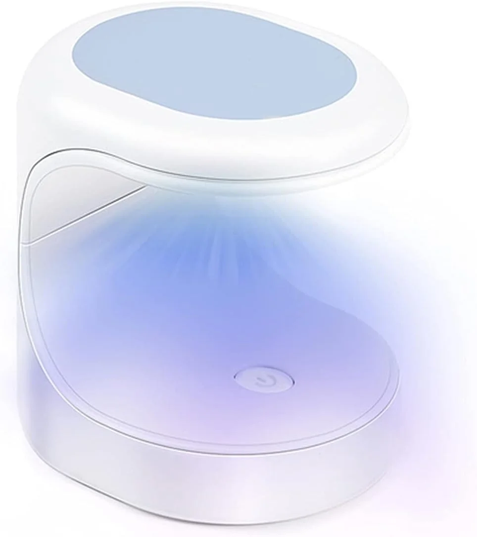 دستگاه خشک کن لاک ناخن LED یو وی، 5 عدد مینی خشک کن ناخن، دستگاه مانیکور، ابزار طراحی ناخن تک انگشتی، لاک ژل 16 وات، ابزار مانیکور (آبی)