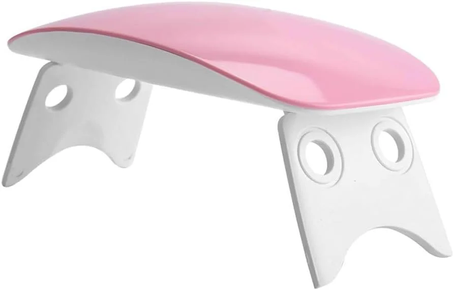 چراغ کوچک ناخن Namvo، چراغ USB قابل حمل، چراغ پخت LED قابل حمل، خشک کن لاک ناخن، لوازم جانبی ابزار حرفه ای ناخن (صورتی)