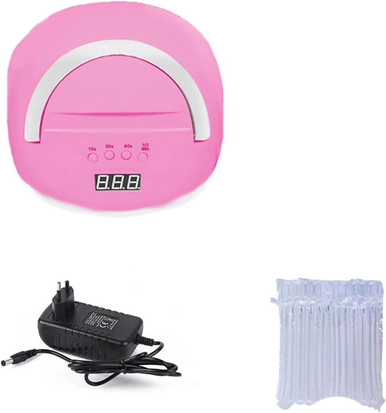 دستگاه خشک کن لاک ناخن 80 وات با 40 عدد لامپ ال ای دی، تایمر 10/30/60/99 ثانیه و سنسور اتوماتیک (صورتی)