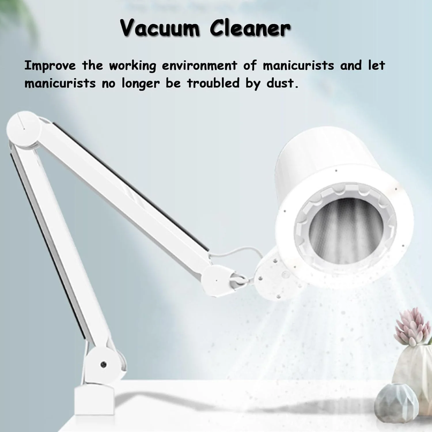 دستگاه جمع کننده گرد و غبار ناخن، مناسب سالن های آرایشی، با لامپ LED سه رنگ، قابل تنظیم چند زاویه ای 90 درجه، دارای فیلتر صنعتی، مناسب برای هر نوع پولیش ناخن دستگاه جمع کننده گرد و غبار ناخن، مناسب سالن های آرایشی، با لامپ LED سه رنگ، قابل تنظیم چند زاویه ای 90 درجه، دارای فیلتر صنعتی، مناسب برای هر نوع پولیش ناخن