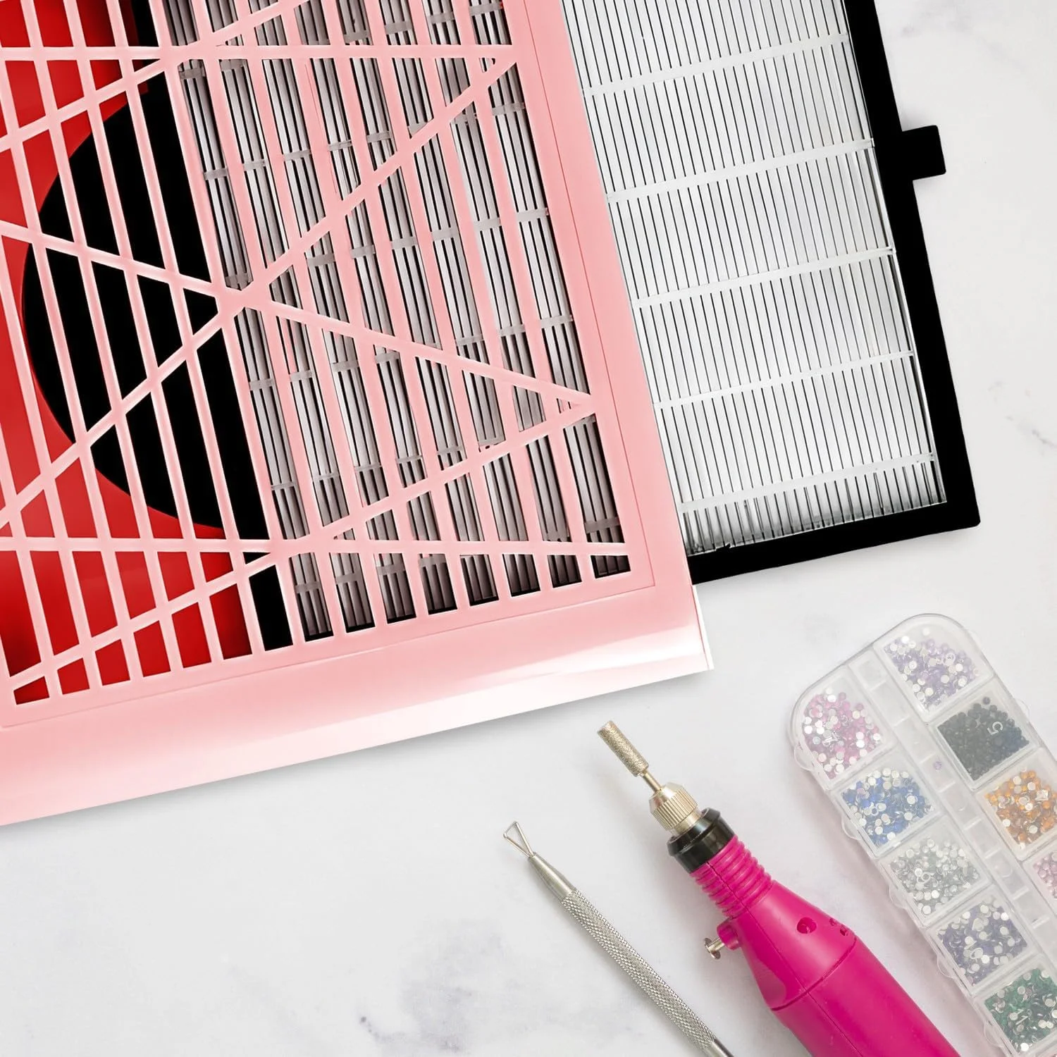 دستگاه مکنده گرد ناخن Retoo، حرفه ای، مناسب سالن و منزل، 80 وات، قدرت مکش بالا، مناسب مانیکور و طراحی ناخن، سرعت 4500 دور در دقیقه، صورتی دستگاه مکنده گرد ناخن Retoo، حرفه ای، مناسب سالن و منزل، 80 وات، قدرت مکش بالا، مناسب مانیکور و طراحی ناخن، سرعت 4500 دور در دقیقه، صورتی